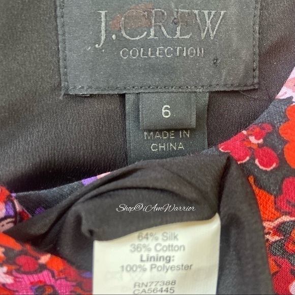 J.Crew Collection silk/cotton abstract print sleeveless top *shop@iamwarior - Picture 9 of 10